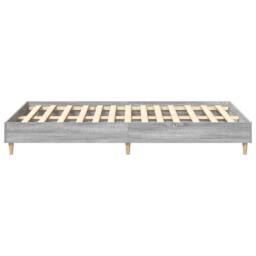 Berkfield Home Bed Frame No Mattress Grey Sonoma 140x190 cm Engineered Wood - thumbnail 6
