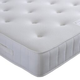 Bedmaster Memory Maestro Memory Foam Plush Velvet Divan Set & Headboard in Blue - Size: Small Double - thumbnail 3