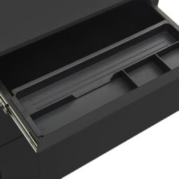 Berkfield Home Mobile File Cabinet Anthracite 39x45x60 cm Steel in Black - Size: 39 x 45 x 60 cm - thumbnail 6