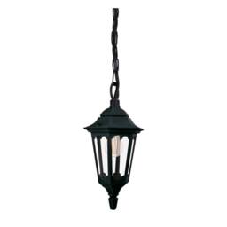 Netlighting Parish Mini Outdoor Pendant Ceiling Light Black IP44 - thumbnail 1