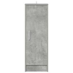 Berkfield Home Shoe Cabinet Concrete Grey 32x35x92 cm Engineered Wood - Size: 32 x 35 x 92 cm - thumbnail 4