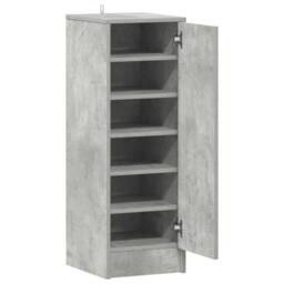 Berkfield Home Shoe Cabinet Concrete Grey 32x35x92 cm Engineered Wood - Size: 32 x 35 x 92 cm - thumbnail 5