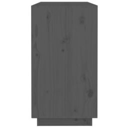 Berkfield Home Sideboard Grey 100x40x75 cm Solid Wood Pine - Size: 100 x 40 x 75 cm - thumbnail 5