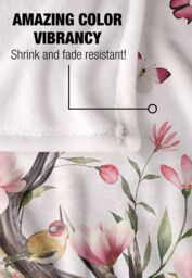 Reinders Floral Deer Silky Touch Super Soft Throw Blanket 152 X 127 cm in White - thumbnail 4