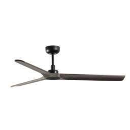 Netlighting Heywood Medium Black Dark Wood Ceiling Fan With DC Motor 6 Speed - thumbnail 1