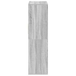 Berkfield Home Decorative Book Cabinet Grey Sonoma 66x31x112 cm Engineered Wood - Size: 66 x 31 x 112 cm - thumbnail 5