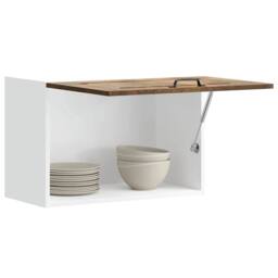 Berkfield Home Kitchen Wall Cabinet Kalmar Smoked Oak Engineered Wood in Brown - thumbnail 2