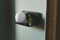 Nordlux Modern Indoor Wall Light Black Metal E14 Shelf - No, IP20 - thumbnail 7