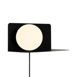 Nordlux Modern Indoor Wall Light Black Metal E14 Shelf - No, IP20 - thumbnail 1