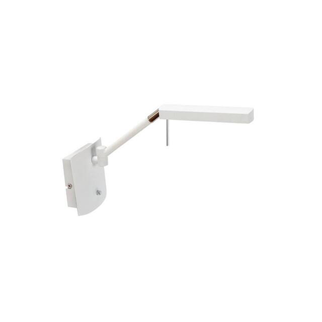 Netlighting Phuket Wall Lamp 1 Light 7W LED 3000K 600lm Matt White Polished Chrome - image 1