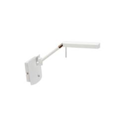 Netlighting Phuket Wall Lamp 1 Light 7W LED 3000K 600lm Matt White Polished Chrome - thumbnail 1