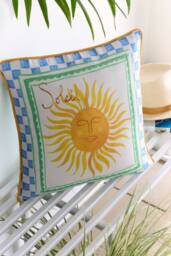 Fusion 'Soleil Sun' Outdoor Water Resistant Filled Cushion - Size: 43 cm x 43 cm - thumbnail 1