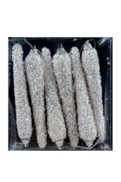VFM e-Store Christmas Tree Decoration Crystal Look Icicles Ornament 6 in White - thumbnail 1