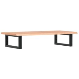 Berkfield Home Basin Shelf Wall Mounted Steel & Solid Wood Oak in Brown - thumbnail 2