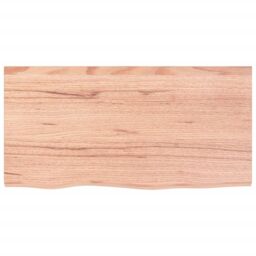 Berkfield Home Basin Shelf Wall Mounted Steel & Solid Wood Oak in Brown - thumbnail 8