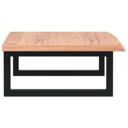 Berkfield Home Basin Shelf Wall Mounted Steel & Solid Wood Oak in Brown - thumbnail 5