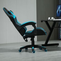 MCC Direct Neon Edge Gaming Chair with Tilt & Swivel function Chair A in Blue - thumbnail 3