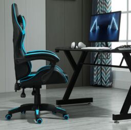 MCC Direct Neon Edge Gaming Chair with Tilt & Swivel function Chair A in Blue - thumbnail 4