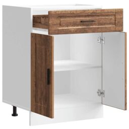 Berkfield Home Kitchen Base Cabinet¬†Porto Old Wood Engineered Wood in Brown - thumbnail 5