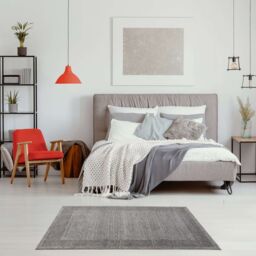 THE RUGS Efes Collection Modern Living Room Rug Bordered in Grey 7437G - Size: 120 cm x 170 cm - thumbnail 8