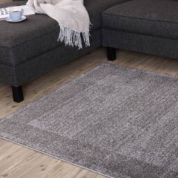 THE RUGS Efes Collection Modern Living Room Rug Bordered in Grey 7437G - Size: 120 cm x 170 cm - thumbnail 9