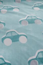 Bedlam 'Cool Cars' 100% Cotton Reversible Duvet Cover Set in Duck Egg Blue - Size: Single - thumbnail 3
