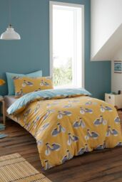 Bedlam 'Cool Cars' 100% Cotton Reversible Duvet Cover Set in Duck Egg Blue - Size: Single - thumbnail 4