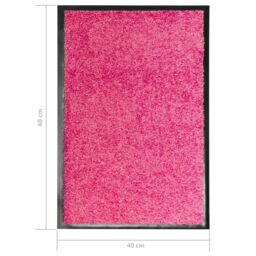 Berkfield Home Doormat Washable Pink 40x60 cm - thumbnail 6