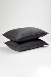 Panda London Bamboo & French Linen Complete Bedding Set in Dark Grey - Size: Super King - thumbnail 4