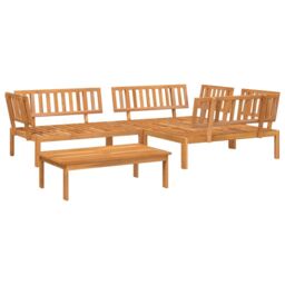 Berkfield Home 4 Piece Garden Pallet Sofa Set Solid Wood Acacia in Brown - thumbnail 2