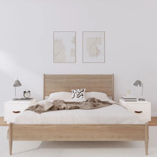 Berkfield Home Bedside Cabinets 2 pcs White 40x34x35 cm Solid Wood Pine - Size: 40 x 34 x 35 cm - image 1