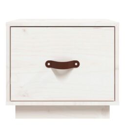 Berkfield Home Bedside Cabinets 2 pcs White 40x34x35 cm Solid Wood Pine - Size: 40 x 34 x 35 cm - thumbnail 5