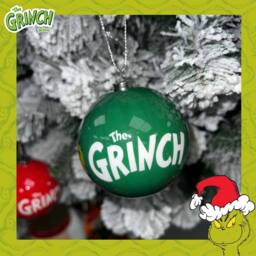 VFM e-Store Grinch Christmas Baubles Set Tree Decoration 7.5cm x 7.5cm Multi X 1 - Size: 7.5 cm x 7.5 cm - thumbnail 3