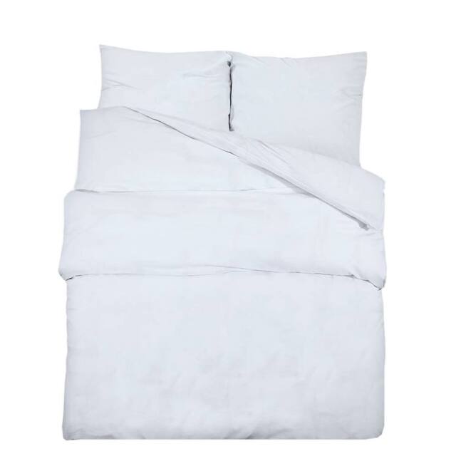 Berkfield Home Duvet Cover Set White 200x220 cm Light-weight Microfiber - image 1