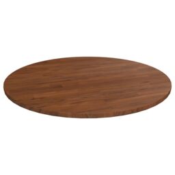 Berkfield Home Round Table Top Dark Brown √ò90x1.5 cm Treated Solid Wood Oak - Size: 90x1.5 cm