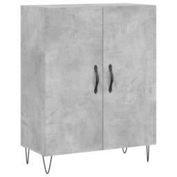 Berkfield Home Highboard Concrete Grey 69.5x34x180 cm Engineered Wood - thumbnail 7