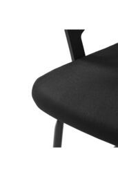 Living and Home Mesh Office Chair with Armrests & Lumbar Support in Black - thumbnail 7