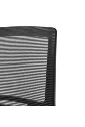 Living and Home Mesh Office Chair with Armrests & Lumbar Support in Black - thumbnail 3