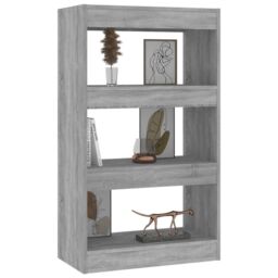 Berkfield Home Book Cabinet/Room Divider Grey Sonoma 60x30x103 cm Engineered Wood - Size: 60 x 30 x 103 cm - thumbnail 4