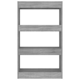 Berkfield Home Book Cabinet/Room Divider Grey Sonoma 60x30x103 cm Engineered Wood - Size: 60 x 30 x 103 cm - thumbnail 5