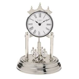 WILLIAM WIDDOP Rotating Pendulum Anniversary Clock Silver - thumbnail 3