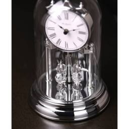 WILLIAM WIDDOP Rotating Pendulum Anniversary Clock Silver - thumbnail 8