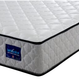 Bedzonline 4FT Air Feel Orthopedic Mattress - Memory Foam & Spring Support for Perfect Ergonomic Sleep in Grey - Size: Small Double - thumbnail 1