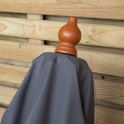 Samuel Alexander 2.7m Grey Outdoor Wooden Garden Parasol Sun Shade with Carry Bag - thumbnail 6