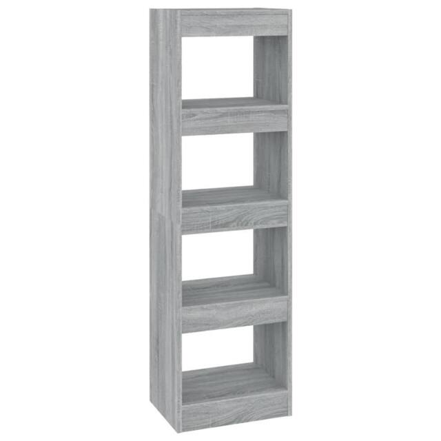 Berkfield Home Book Cabinet/Room Divider Grey Sonoma 40x30x135 cm - Size: 40 x 30 x 135 cm - image 1