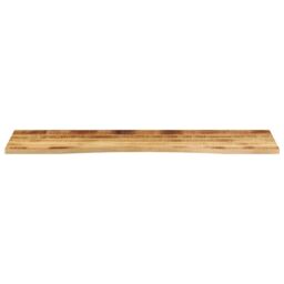 Berkfield Home Desk Top with Curve 160x50x2.5 cm Solid Wood Rough Mango in Brown - thumbnail 3