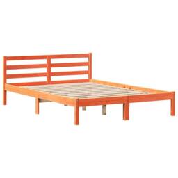 Berkfield Home Bookcase Bed without Mattress Wax Brown 140x200 cm Solid Wood Pine - thumbnail 5