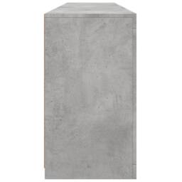 Berkfield Home Sideboard with LED Lights Concrete Grey 162x37x67 cm - Size: 162 x 37 x 67 cm - thumbnail 8