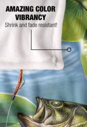 JQ Licensing Fooled Bass Fishing Silky Touch Super Soft Throw Blanket 152 X 127 cm in White - thumbnail 4