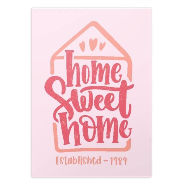 iWantoneofthose Personalised Home Sweet Home EST Artprint - Size: A2